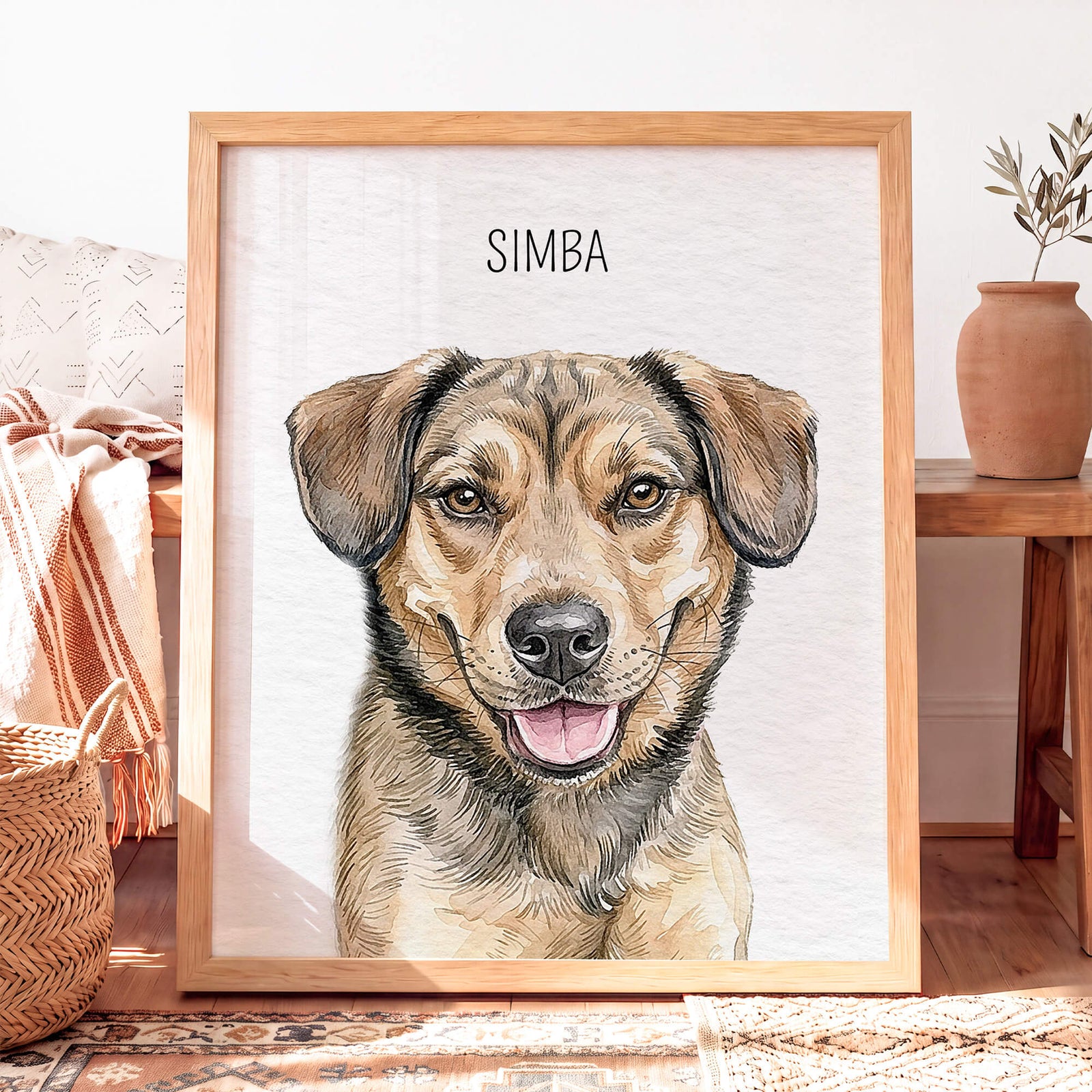 Custom Watercolor Pet Portrait