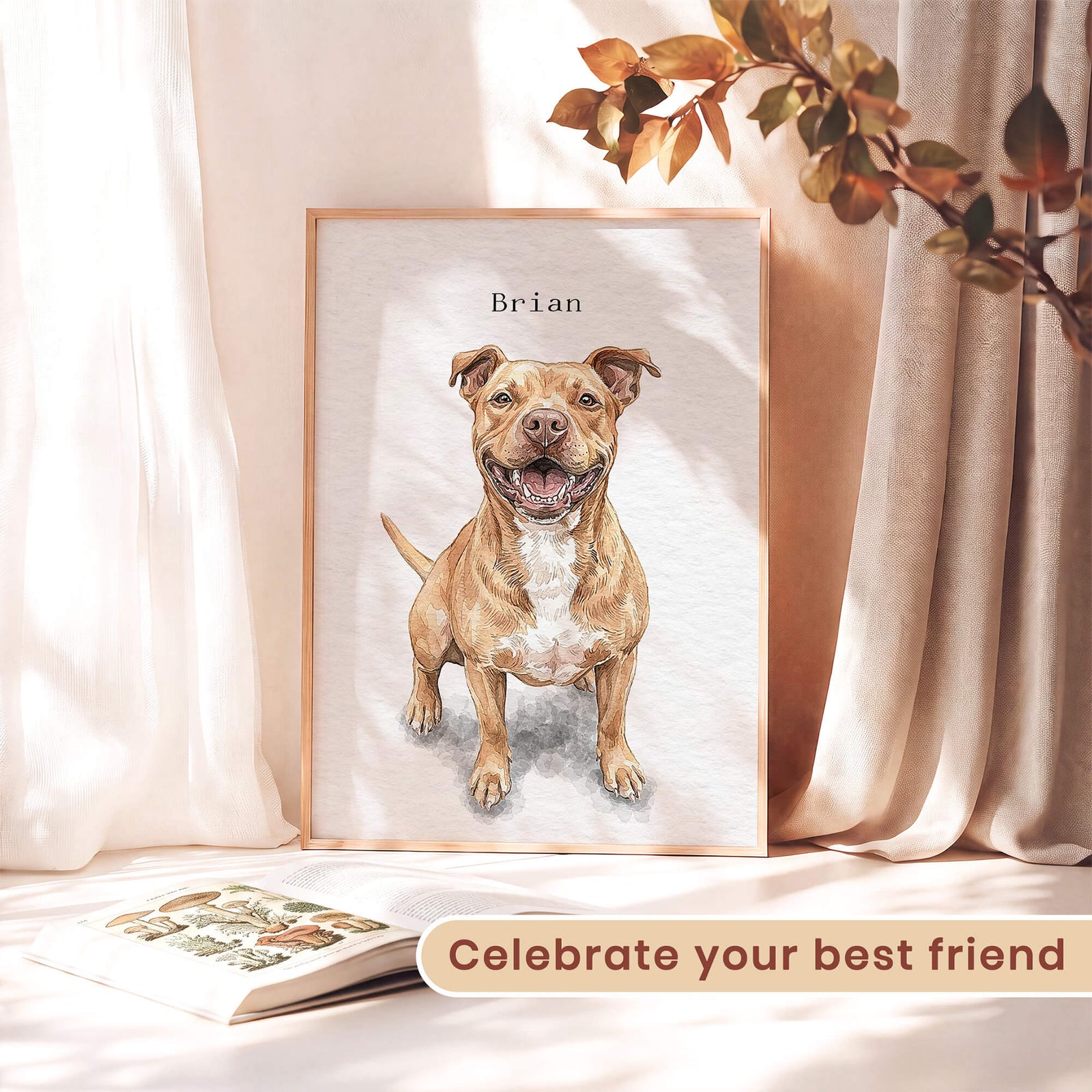 Custom Watercolor Pet Portrait