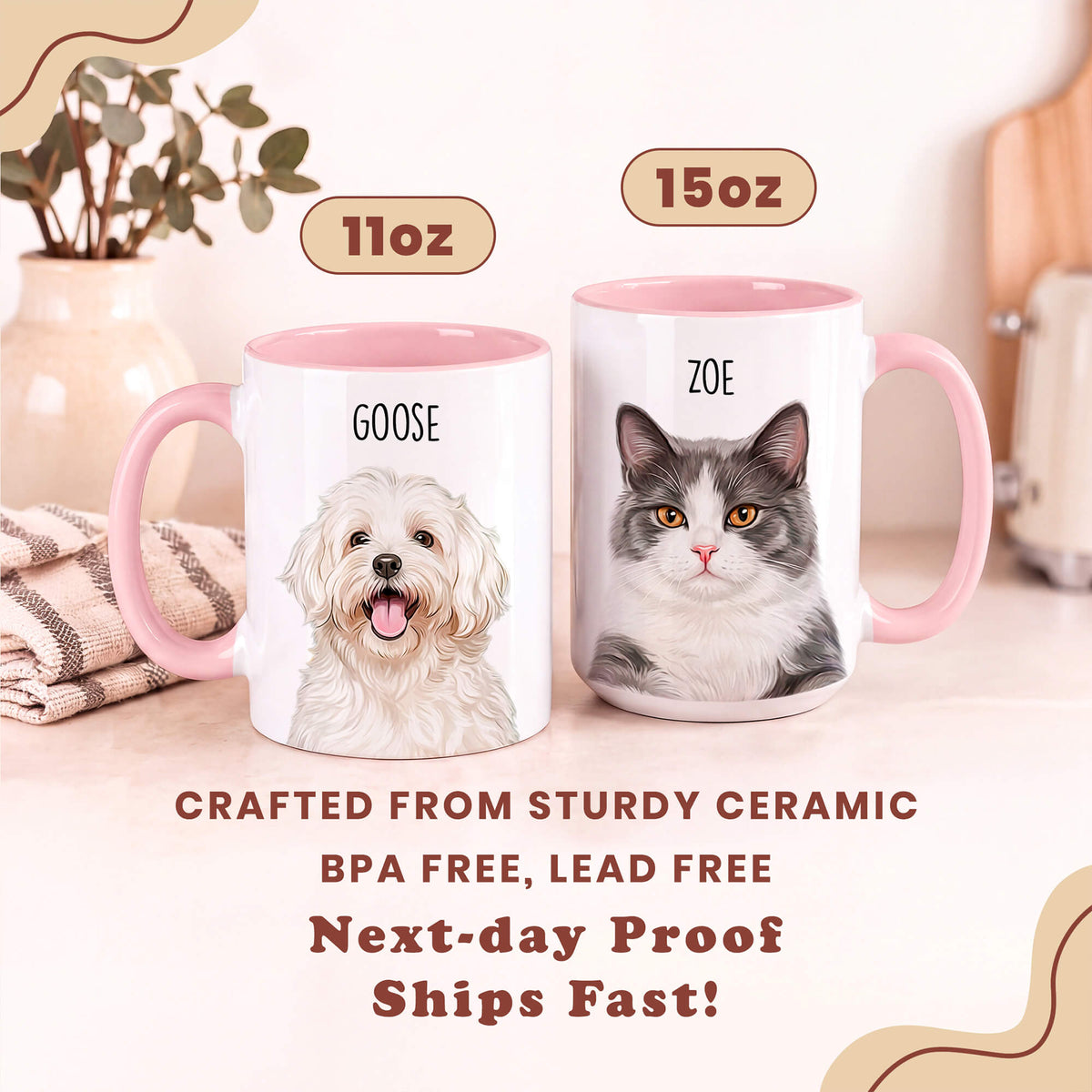 Custom Pet Portrait Mug