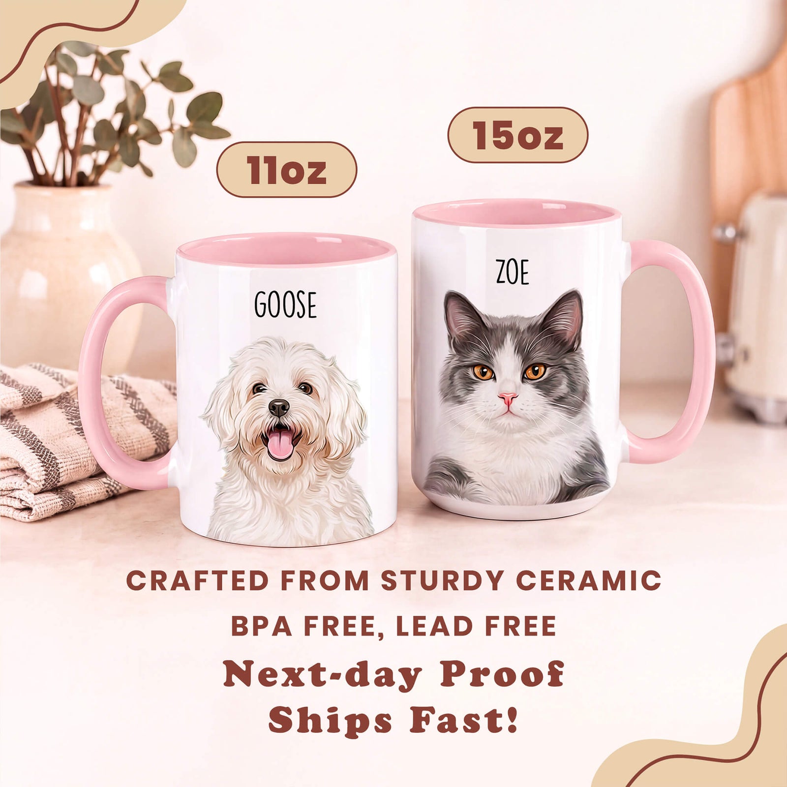 Custom Pet Portrait Mug