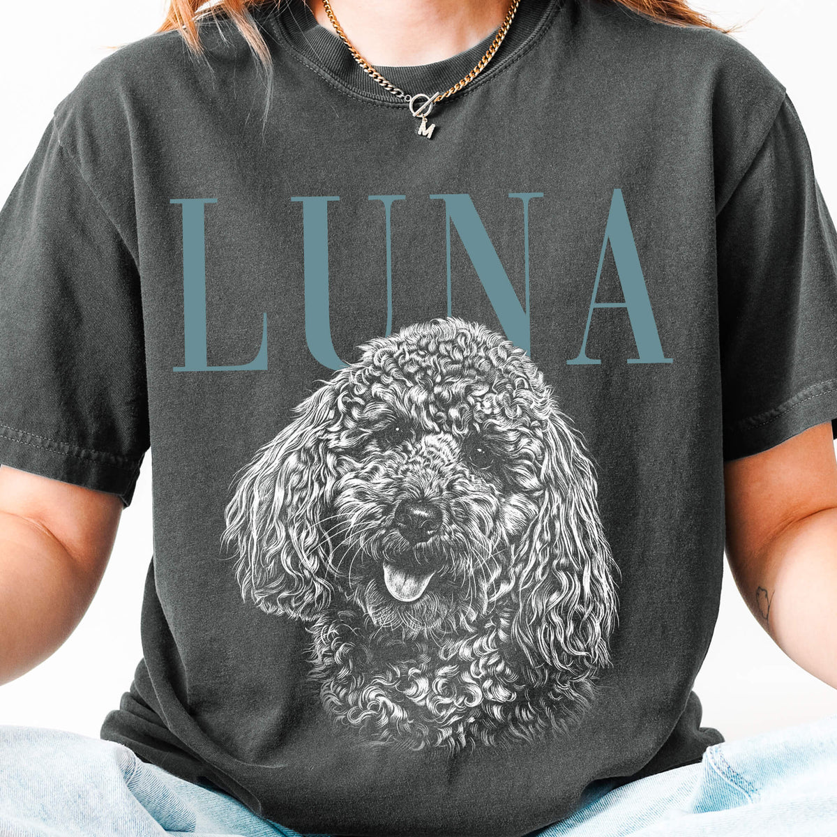 Custom Pet Portrait T-Shirt