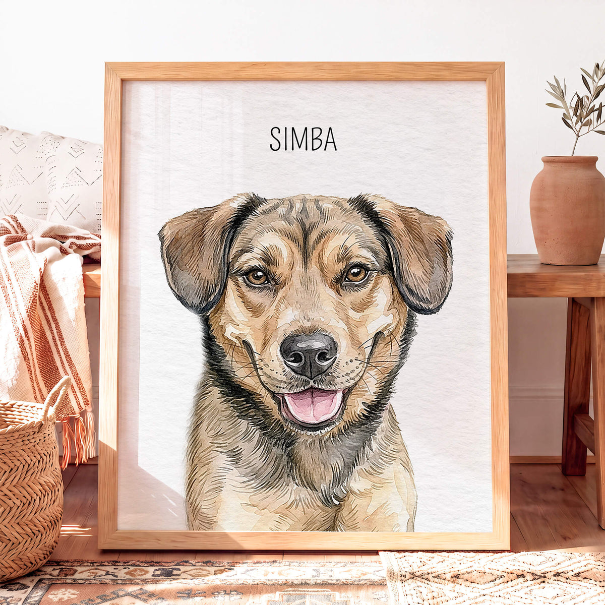 Custom Watercolor Pet Portrait