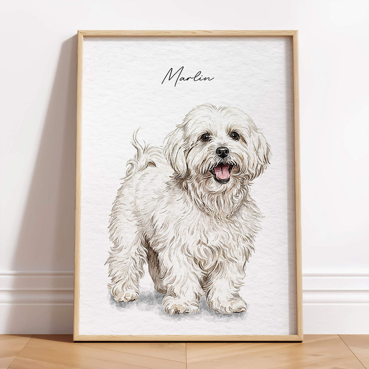 Custom Watercolor Pet Portrait