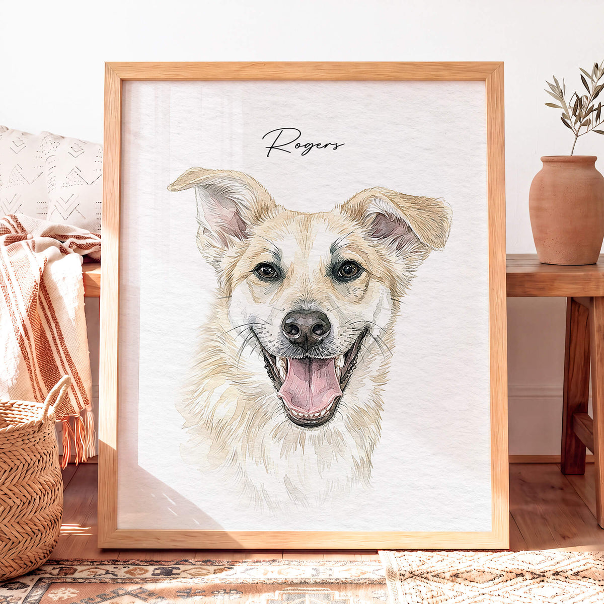 Custom Watercolor Pet Portrait